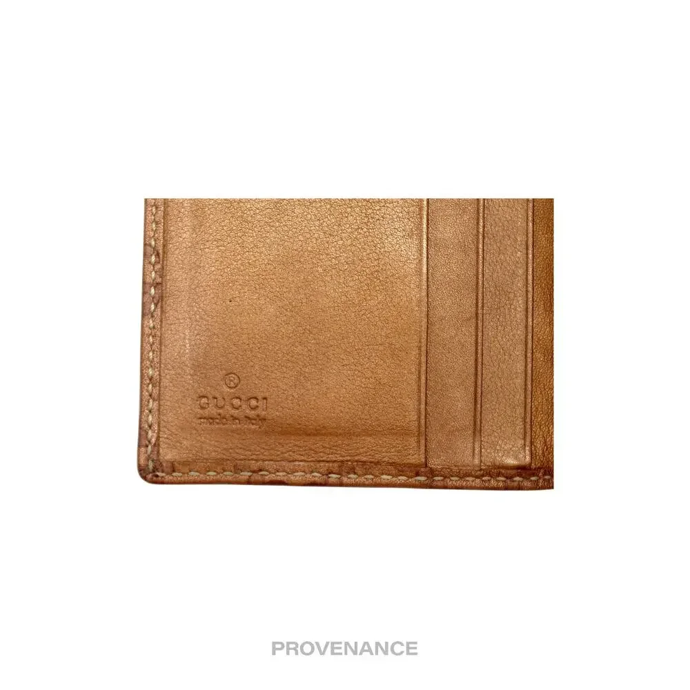 🔴 Gucci GG Heart Pocket Organizer Card Wallet - Bronze